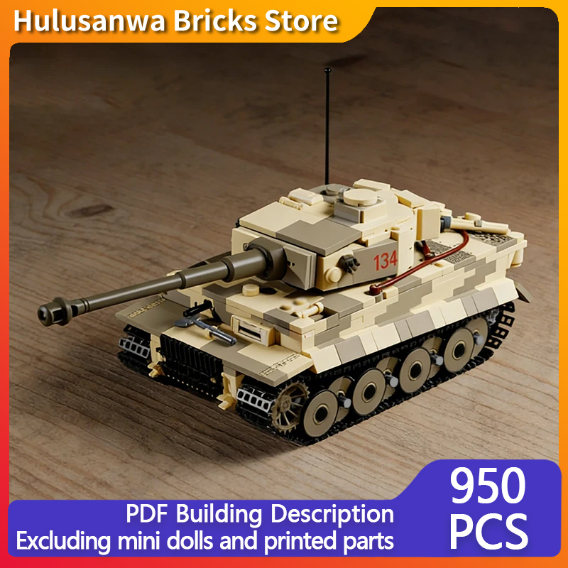 Heavy Equipment Lego - 무거운 군용 탱크 모델 MOC 조립