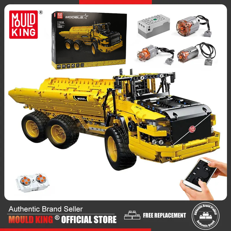 Dump Truck Toy - MOULD KING 17010 기술 자동차 엔지니어링