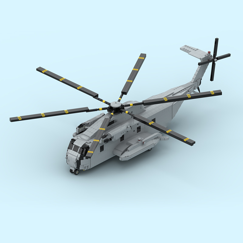 CH-53D 대형 헬리콥터 모델 MOC 조립 블록 전쟁 - Heavy Equipment Lego 리뷰 및 가격