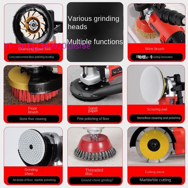 1400W 휴대용 습식 바닥 연마 광택기 가정용 콘크리 - Floor Grinding Machine 리뷰 및 가격