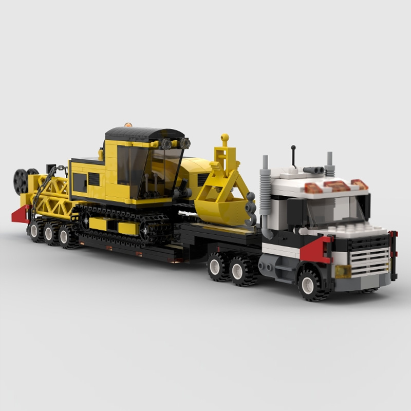 시티카 모델 MOC 빌딩 블록 크롤러 크레인 운송 모듈 - Heavy Equipment Lego 리뷰 및 가격
