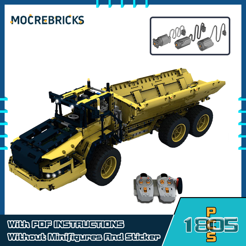 MOC 도시 고급 블록 맞춤형 RC 덤프 트럭 모델 엔 - Dump Truck Toy 리뷰 및 가격