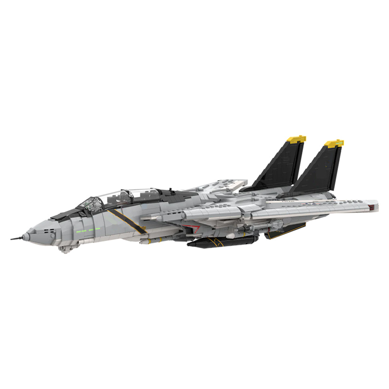F-14A 중형 전투기 모델 MOC 빌딩 블록 전쟁 장 - Heavy Equipment Lego 리뷰 및 가격