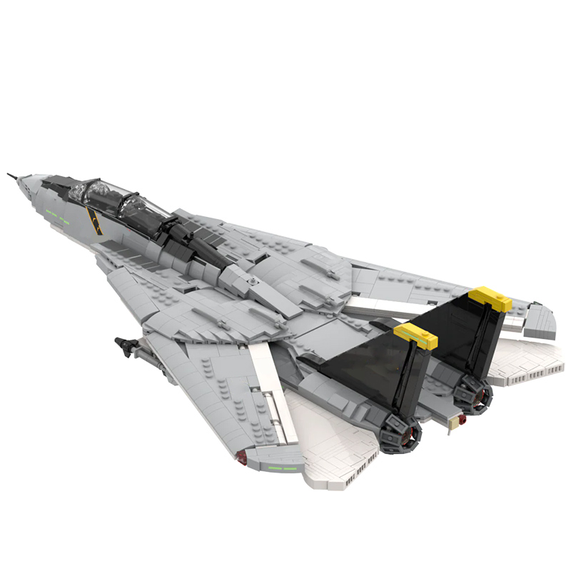 F-14A 중형 전투기 모델 MOC 빌딩 블록 전쟁 장 - Heavy Equipment Lego 리뷰 및 가격