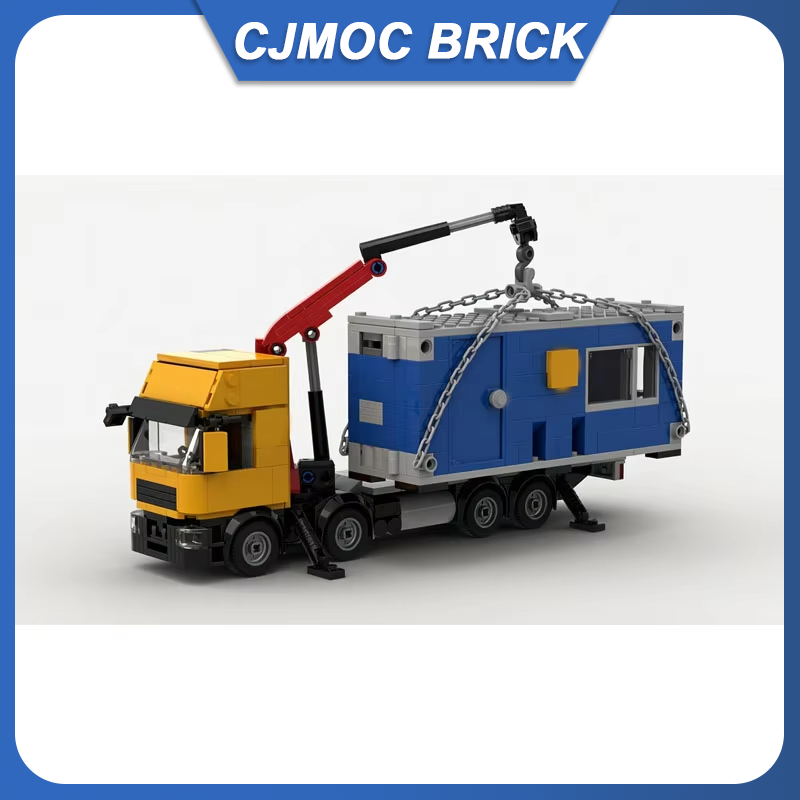 MOC 빌딩 블록 8x4 크레인 트럭 컨테이너 자동차  - Heavy Equipment Lego 리뷰 및 가격