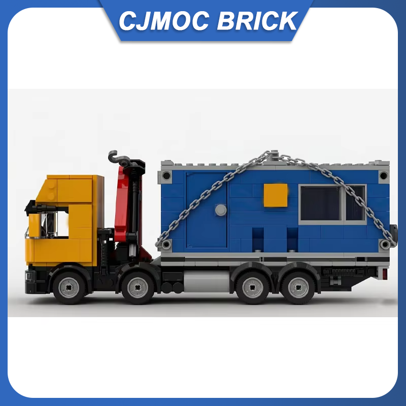 MOC 빌딩 블록 8x4 크레인 트럭 컨테이너 자동차  - Heavy Equipment Lego 리뷰 및 가격